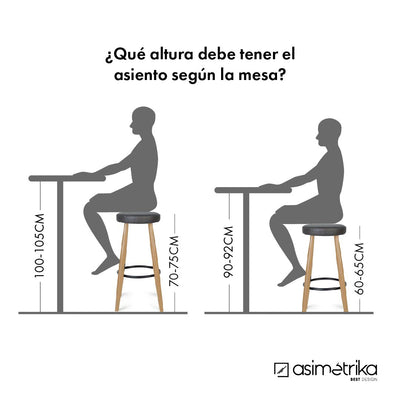 Piso VERONA - Madera Natural Alt. Asiento 65 cms