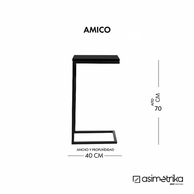 Mesa Auxiliar AMICO -  Madera Negro