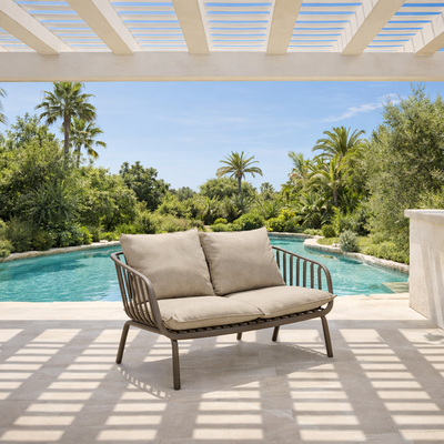 Sofá 2 Cuerpos Terraza MYKONOS - Taupe