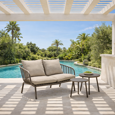 Sofá 2 Cuerpos Terraza MYKONOS - Taupe