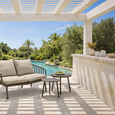 Set 2 Mesas de Centro MYKONOS - Taupe