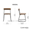 Silla WOODIL - Café