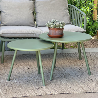Set 2 Mesas de Centro MYKONOS - Verde Menta
