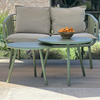 Set 2 Mesas de Centro MYKONOS - Verde Menta
