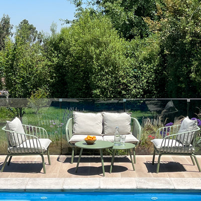 Sofá 2 Cuerpos Terraza MYKONOS - Verde Menta