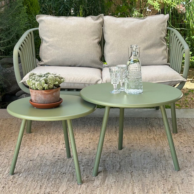 Set 2 Mesas de Centro MYKONOS - Verde Menta