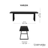 Banqueta HARLEM - Negro