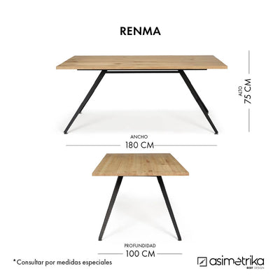 Mesa RENMA - Madera Natural