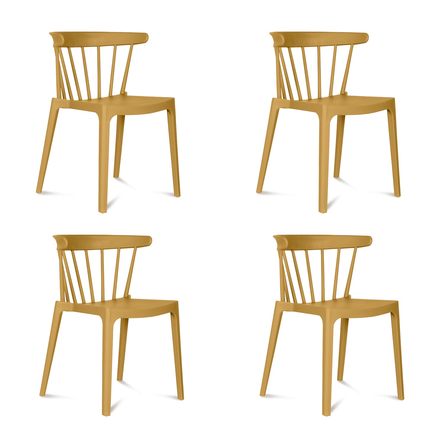 Set 4 Sillas SALOON - Ocre