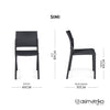 Set 2 Sillas SIMI - Negro