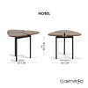 Mesa lateral NOBEL - Madera Nogal