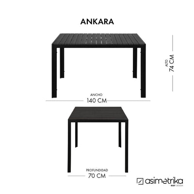 Mesa ANKARA - Negro