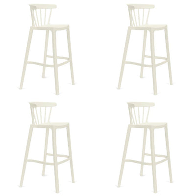 Set 4 Taburete SALOON - Blanco Invierno
