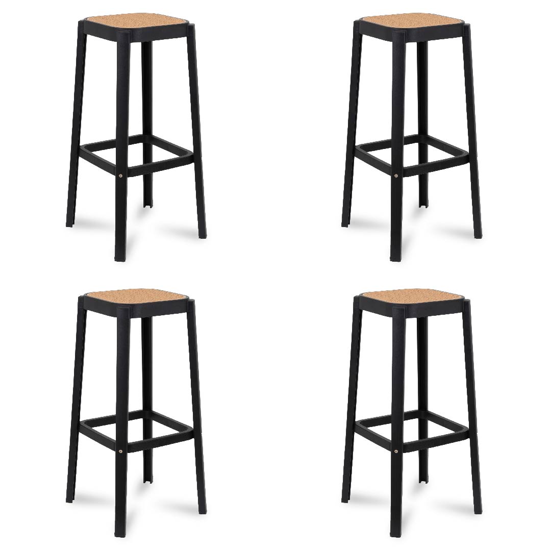 Set 4 Piso Bar NOLITA - Negro