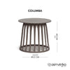 Mesa lateral COLUMBA - Taupe