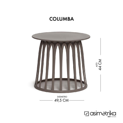 Mesa lateral COLUMBA - Taupe