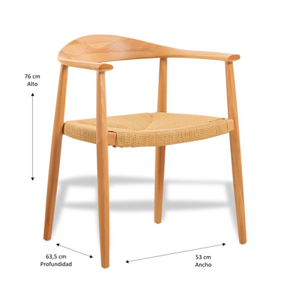 Silla Venecia - Madera Natural