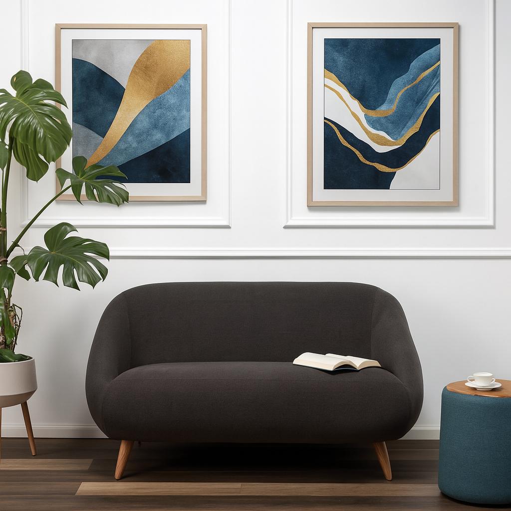 Sofá BUBBA - Gris 2 Cuerpos