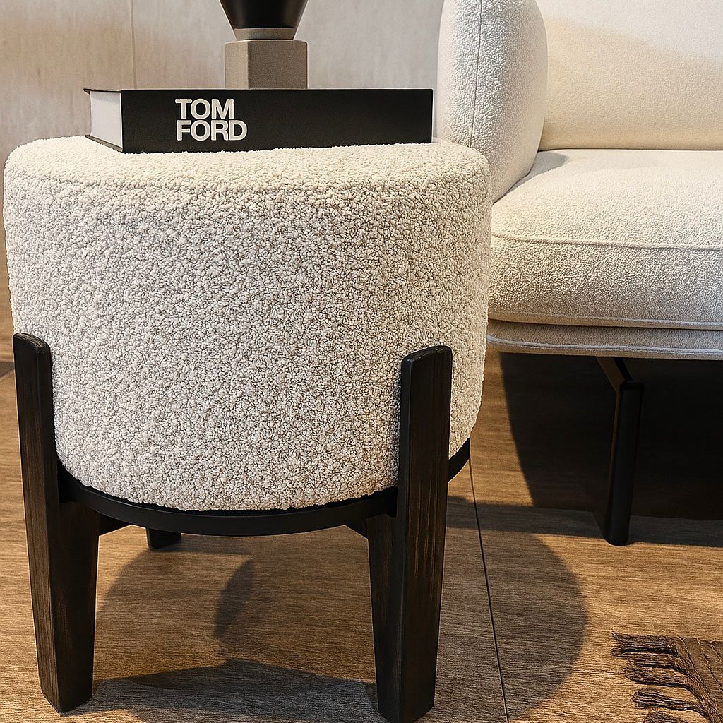 Pouf - KYOTO - BOUCLÉ CRUDO