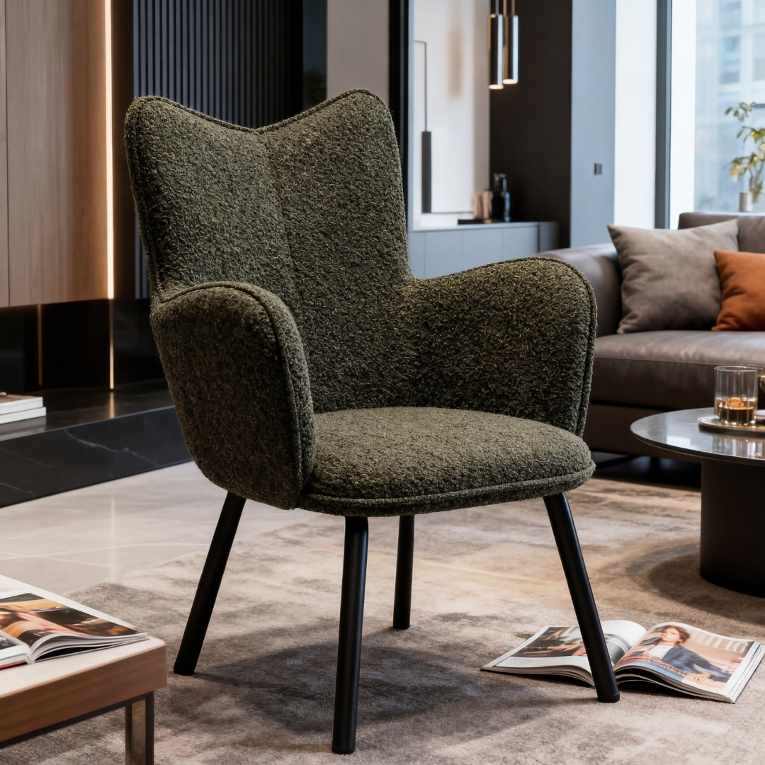 Poltrona LUCERNA - Verde Musgo Oscuro