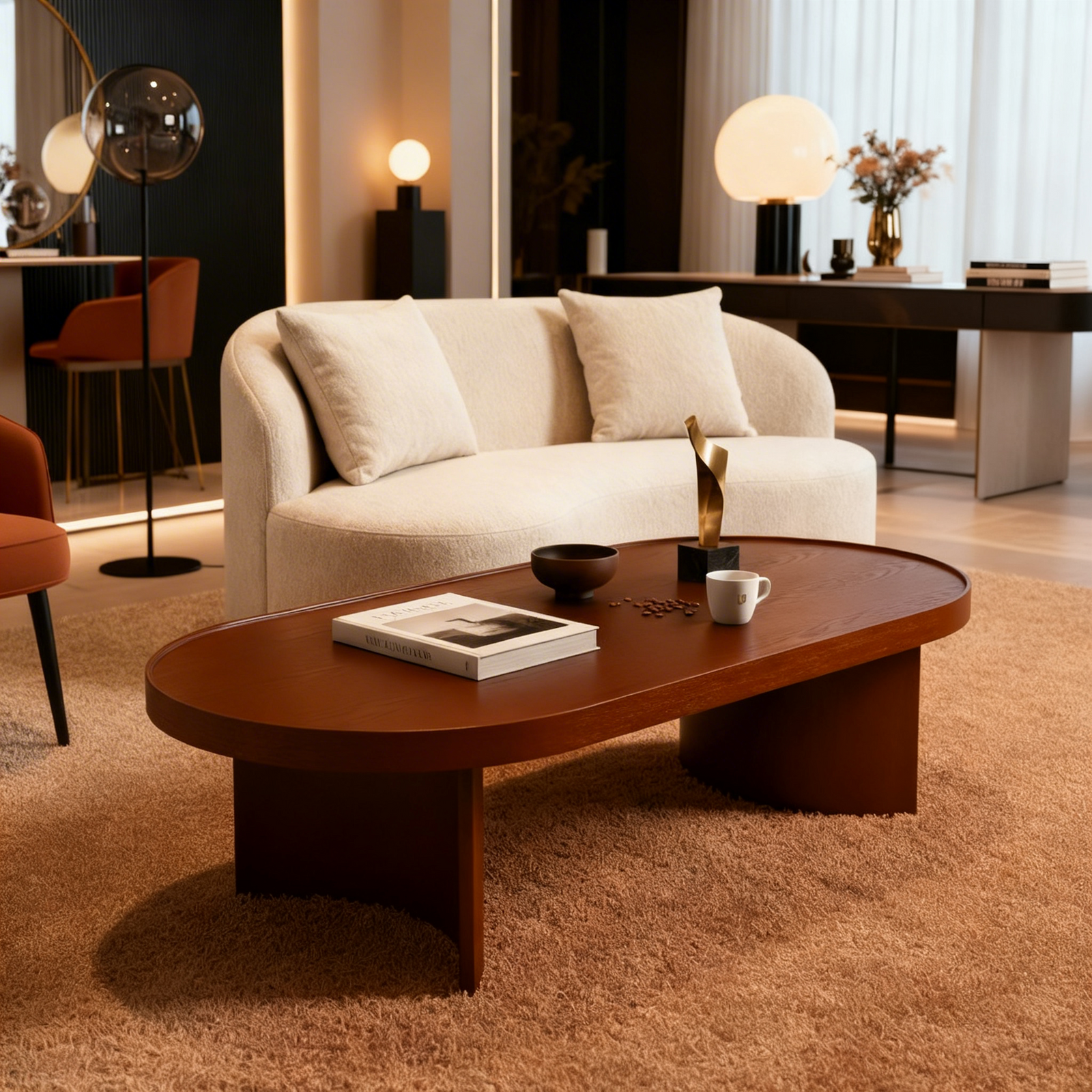 Mesa de Centro Tivoli - Madera Nogal