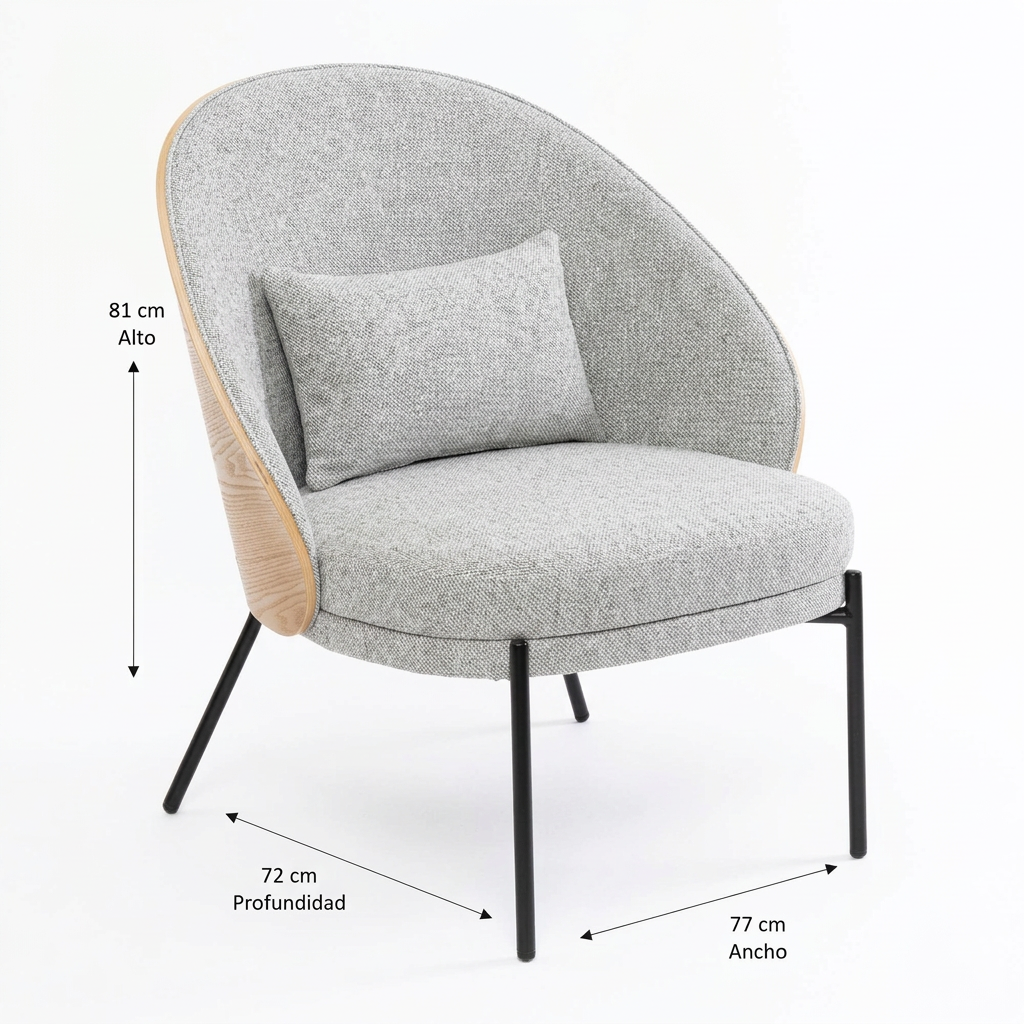 Poltrona AMALFI - Gris