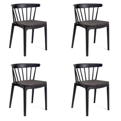 Set 4 Sillas SALOON - Negro